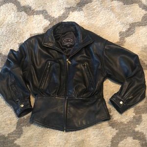 Women’s Leather Coat. Size Small